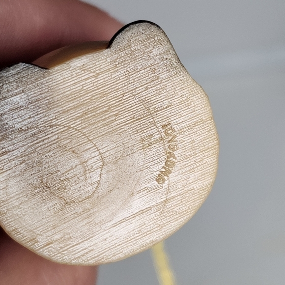 Vintage Frosty Snowman solid resin plastic Ornament Hong Kong 3" - Picture 6 of 6